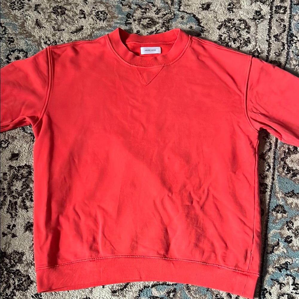 Anine Bing Vibrant Red Crewneck